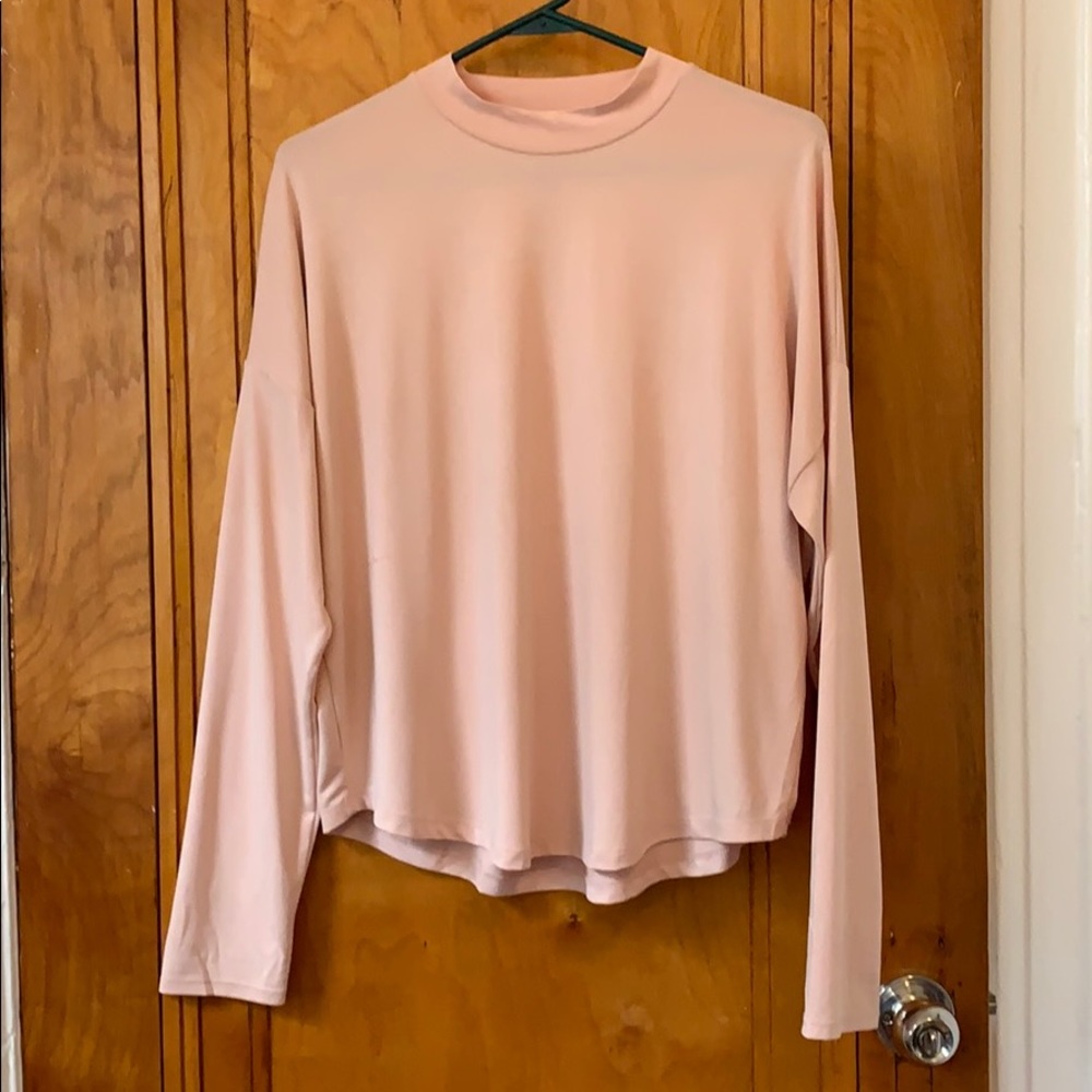 Sand washed Mockneck Top